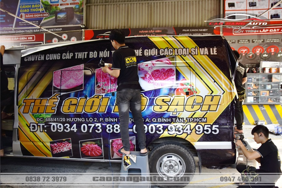 【HOT】Dán quảng cáo trên xe ô tô xe hơi, xe tải, decal tốt giá rẻ