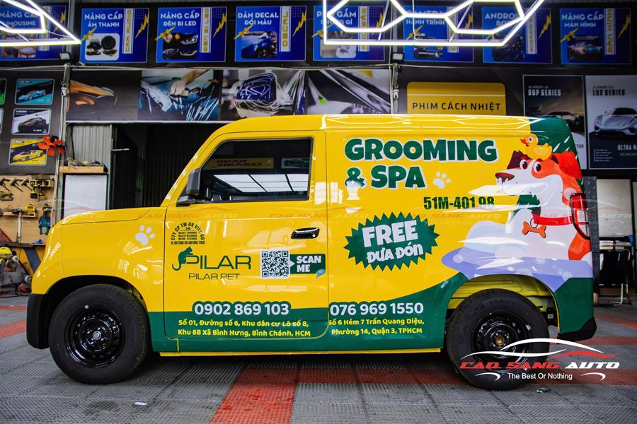 Dán quảng cáo trên xe VinFast EC Van