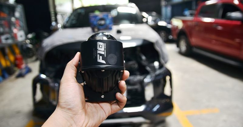 Độ đèn Bi Gầm X-Light F10 NEW cho xe bán tải Triton