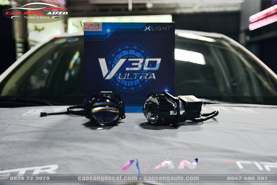 Độ đèn Bi Led X-Light V30 Ultra cho xe Vios - Tăng sáng hiệu quả