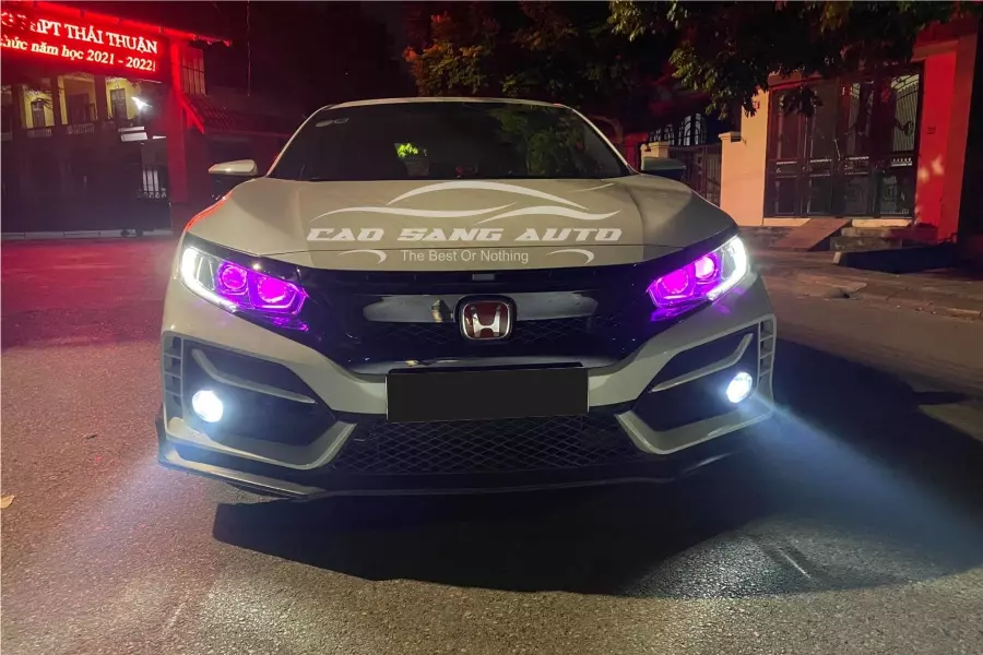 【HOT】Độ đèn Honda Civic - Các loại đèn bi gầm đèn pha sáng nhất