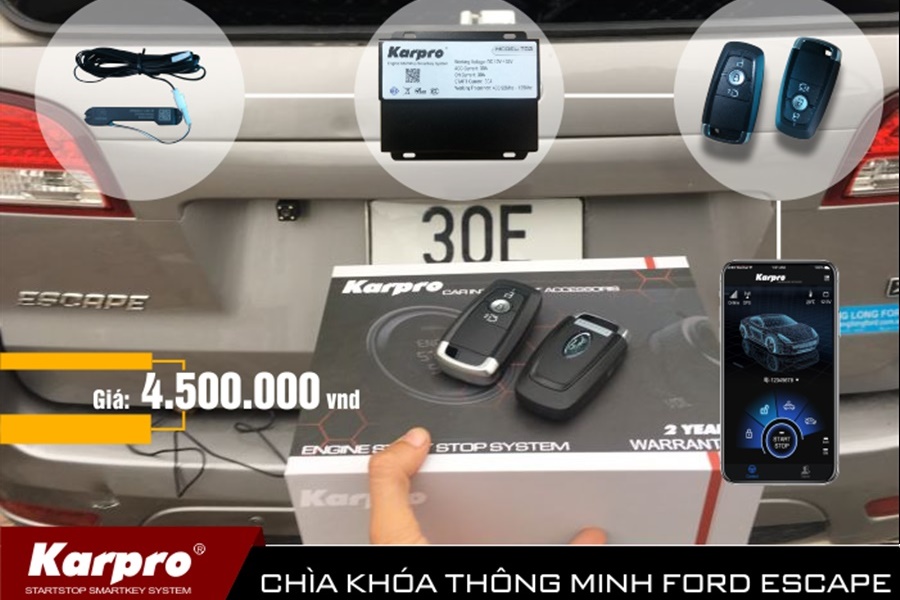 Độ Khóa Thông Minh Ô tô Karpro | Smartkey Ford Ranger