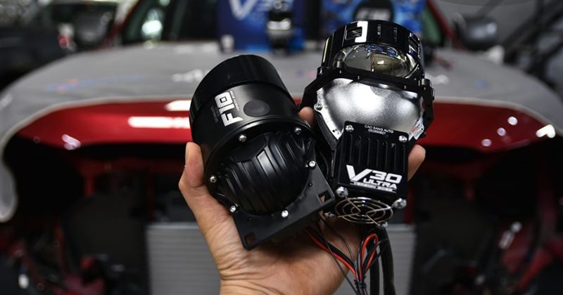 Ford Ranger độ cặp Bi Led X-Light V30 Ultra + Bi Gầm F10