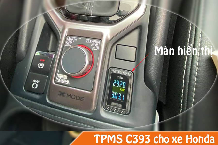 Hệ thống cảm biến cảnh báo áp suất lốp cho xe Honda TPMS C393
