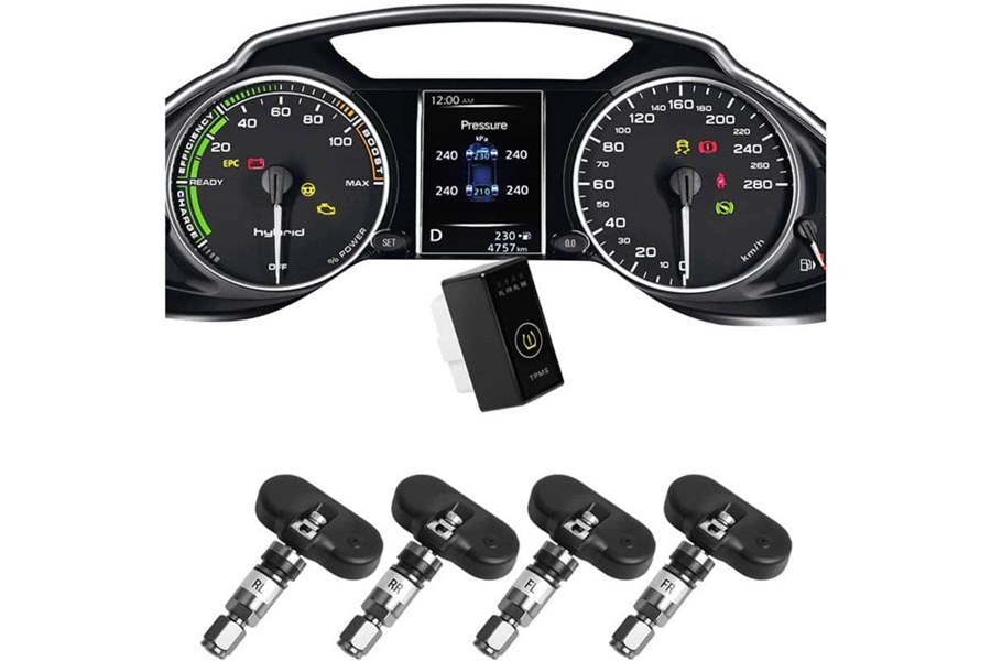 Hệ thống cảm biến cảnh báo áp suất lốp i Serials theo xe Ellisafe i1X (màn ODO)