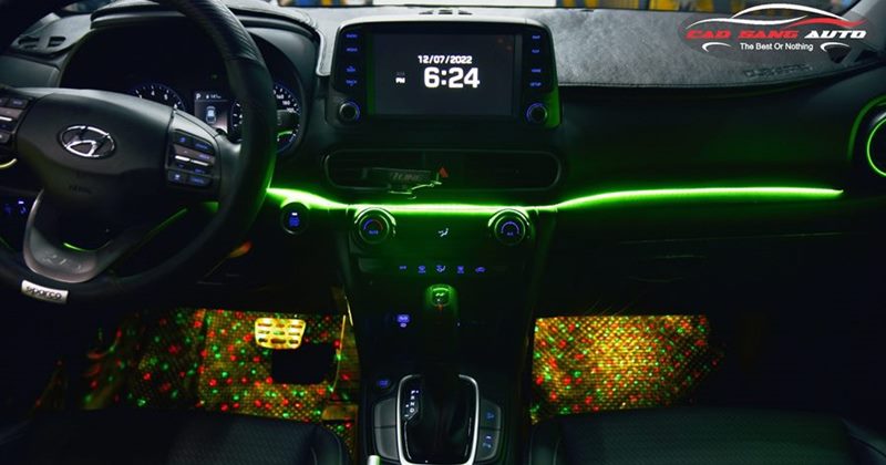 Hyundai Kona độ bi Led X-Light V30 Ultra + Led nội thất CADI