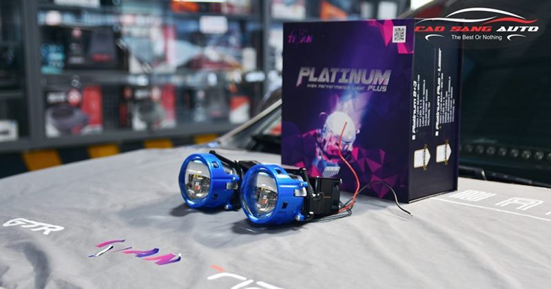 Hyundai Santafe nâng cấp Bi Led Titan Platinum 9+3