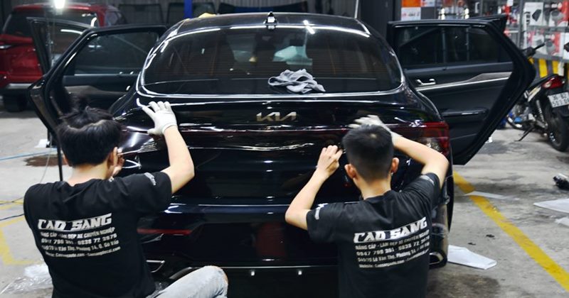 KIA K5 dán phim PPF ARI cao cấp bảo vệ đèn trước sau, cột A cột B