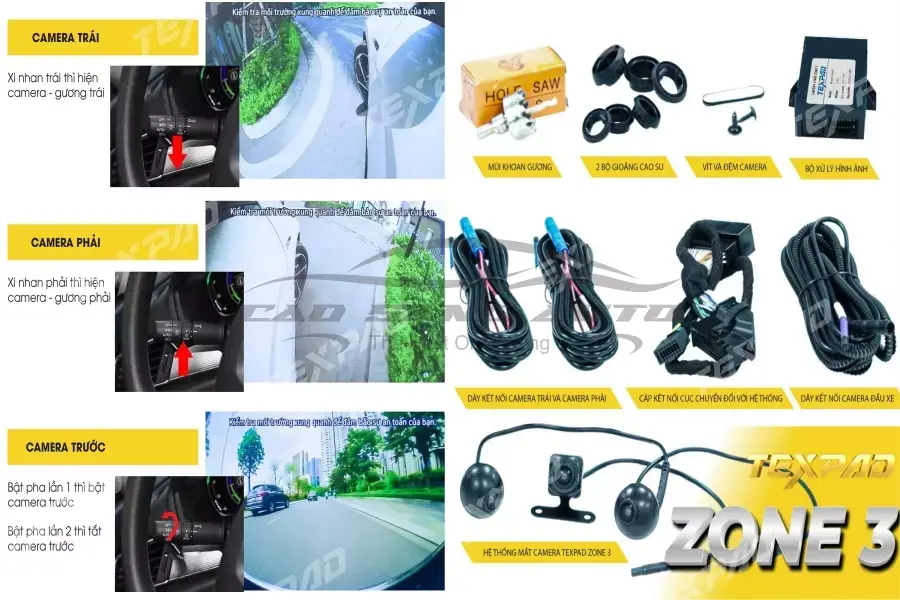 Camera 3 mắt xe Honda