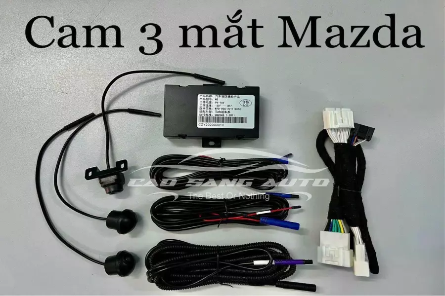 Bộ camera 3 mắt lắp zin cho xe Mazda