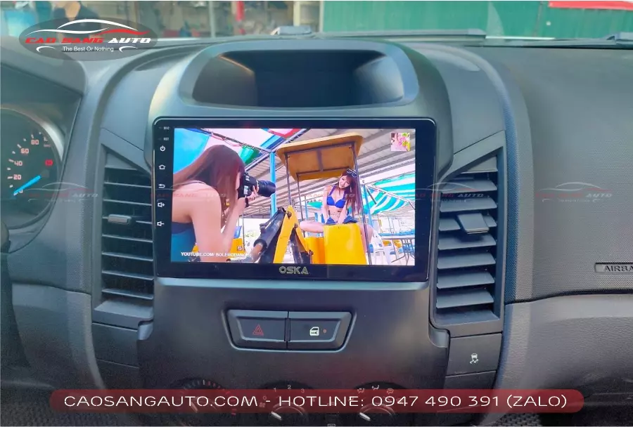 Lắp màn hình android Ford Ranger thúc đẩy sự tiện nghi cho xe
