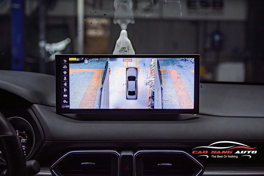 Lắp màn hình android Navigation liền cam 360 cho xe Mazda CX5 tại Cao Sang Auto
