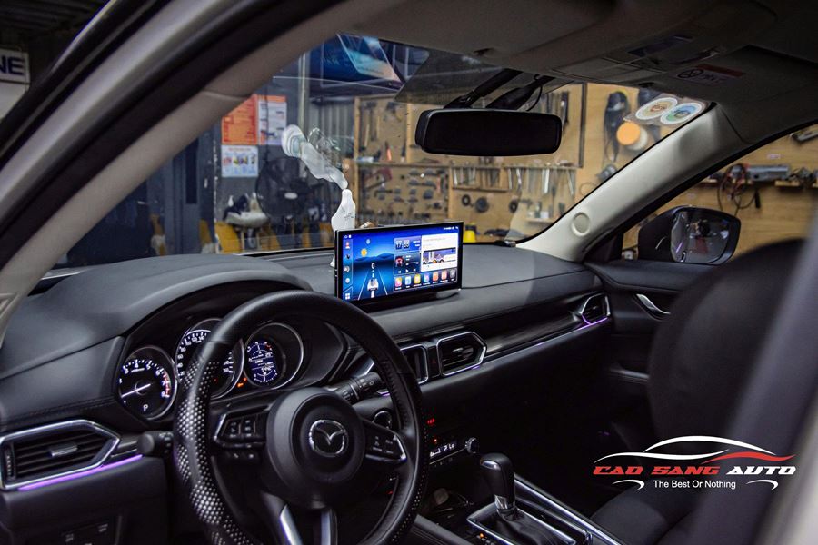 Lắp màn hình android Navigation liền cam 360 cho xe Mazda CX5