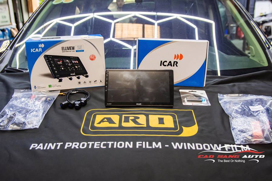 Lắp màn hình Elliview SE và cam 360 cho xe Xpander