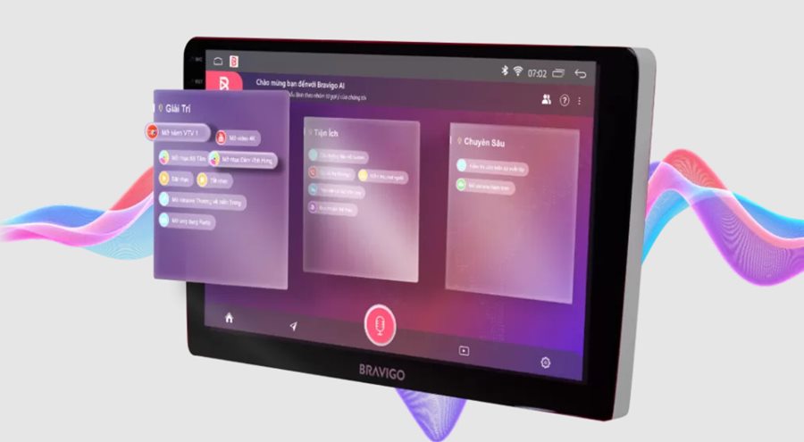 Màn hình Android Bravigo PRO 2 New - Thiết kế sang trọng