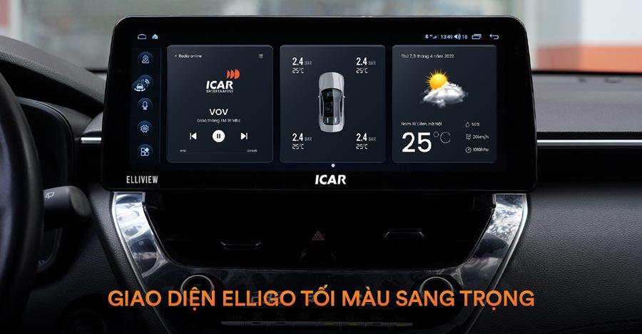 Màn Hình Android Elliview Q4 - Hỗ trợ giám sát xe an toàn