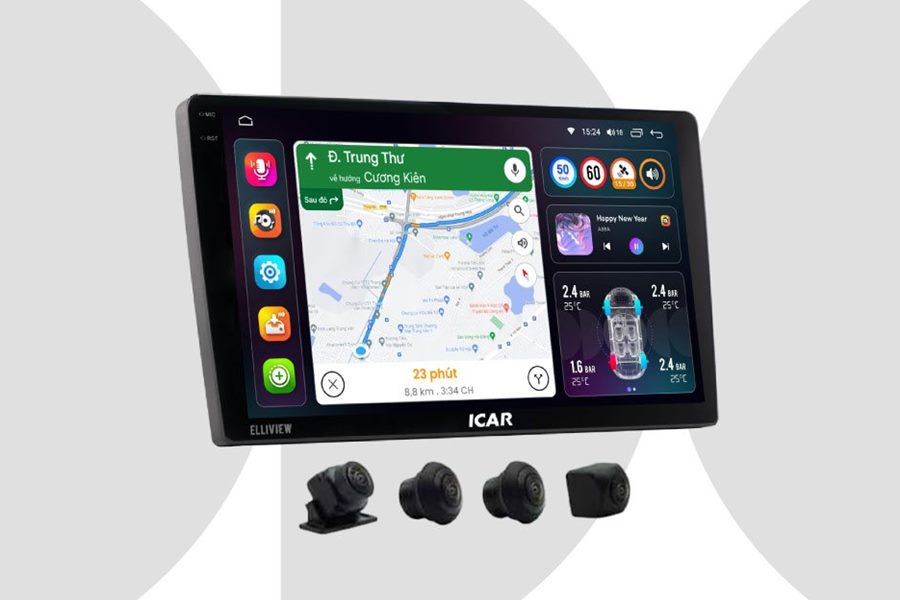 Màn Android Elliview S5 Premium [6GB/128GB + Camera 360]