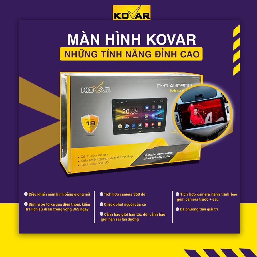 Màn hình DVD Android Kovar Màn hình DVD Android Kovar