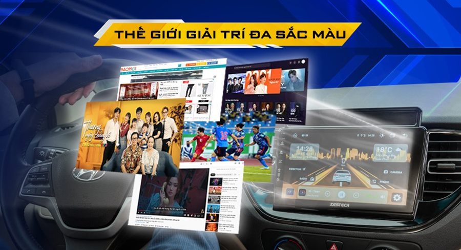 Màn hình DVD Android Zestech 360 bản Base - Tích hợp camera 360