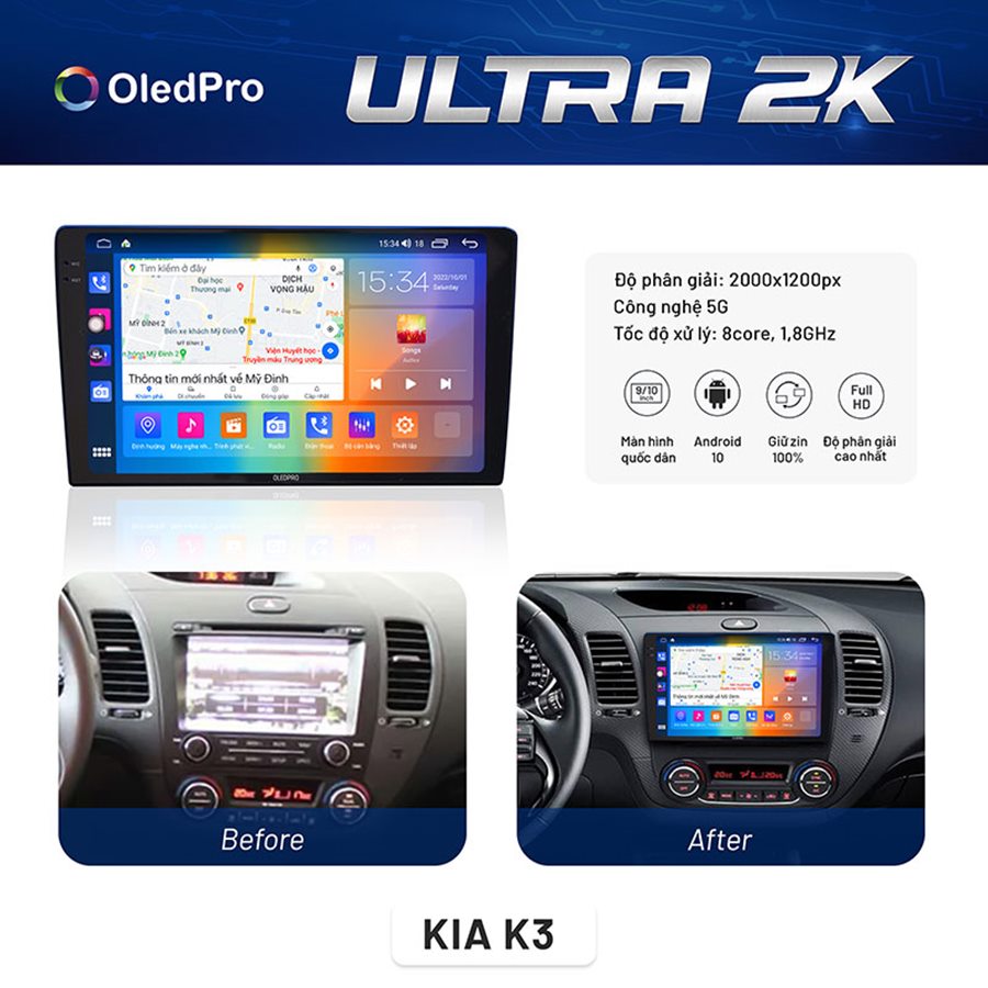 Màn Hình DVD OledPro Ultra 2K - Màn Hình Siêu Nét