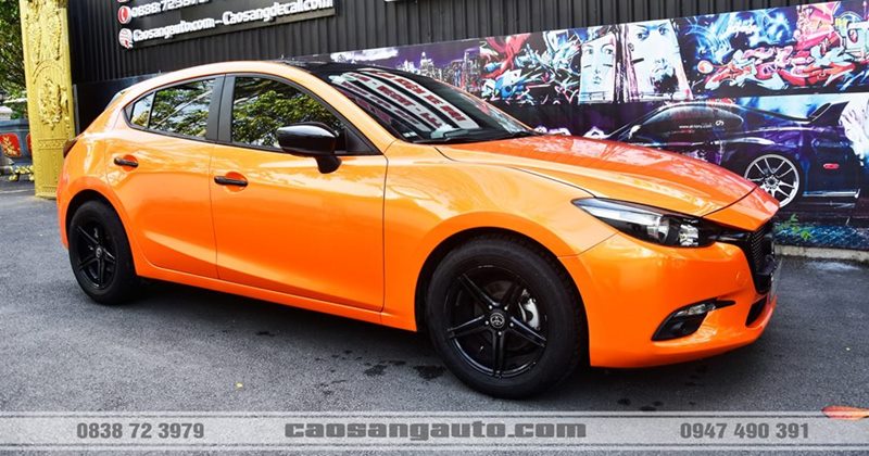 Mazda 3 wrap cam biến sắc thay đổi màu theo góc nhìn