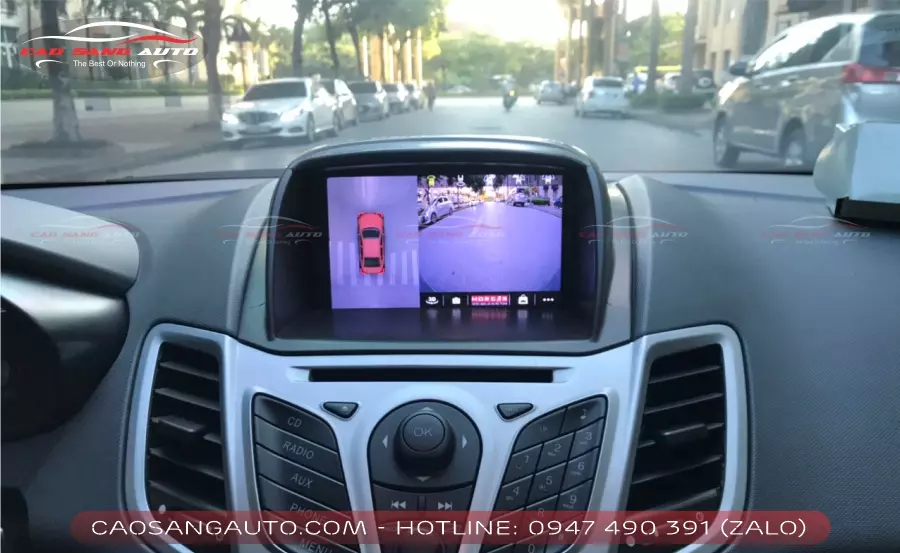 Nâng cao hệ thống điều khiển với lắp màn hình android Ford Fiesta