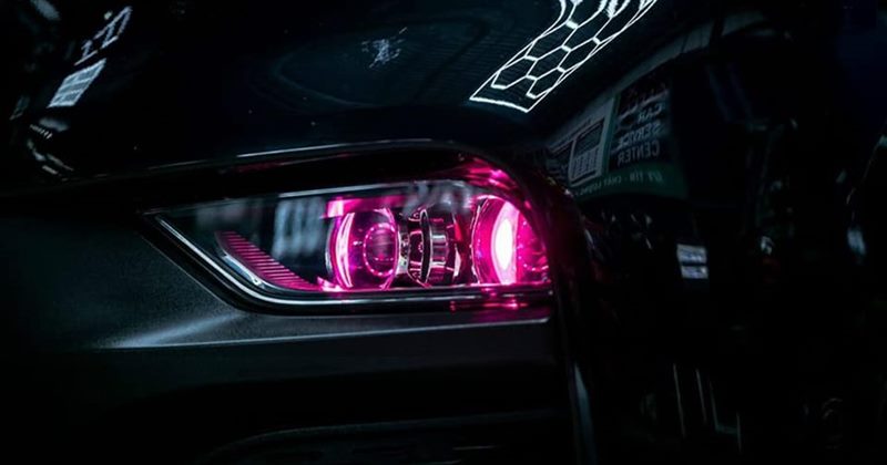 Nâng cấp độ đèn chiếu sáng xe Vinfast Lux SA 2.0 đẹp chuẩn