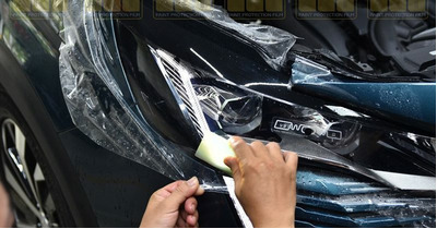 Peugeot dán film PPF đèn xe - Đảm bảo khả năng chiếu sáng tối ưu