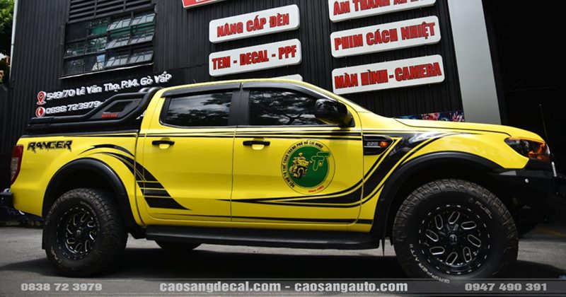 Ranger wrap đổi màu vàng candy bóng như sơn - Sang trọng, đẳng cấp