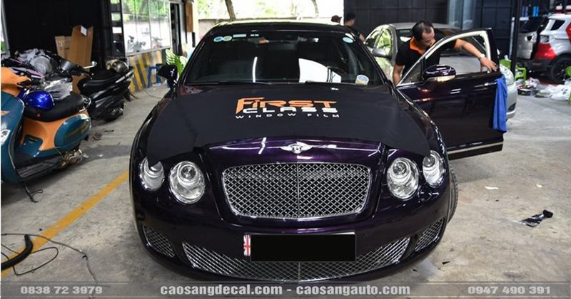 Dán phim cách nhiệt xe Bentley với dòng phim Firstclasscao cấp
