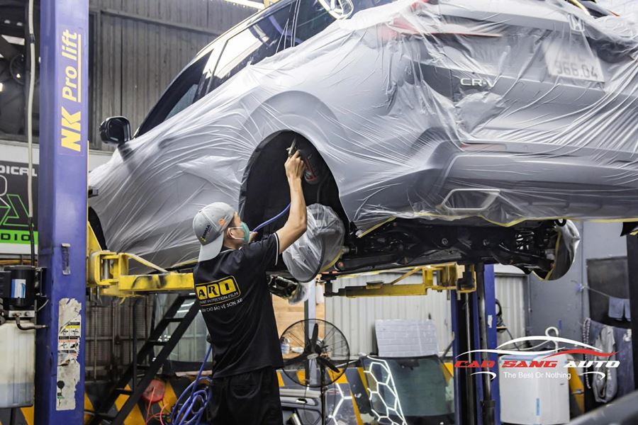 Phủ gầm cho xe Honda CRV giúp hạn chế tiếng ồn từ gầm xe