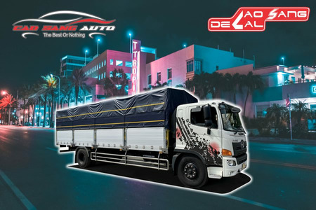 Tem xe tải trắng đen mới lạ