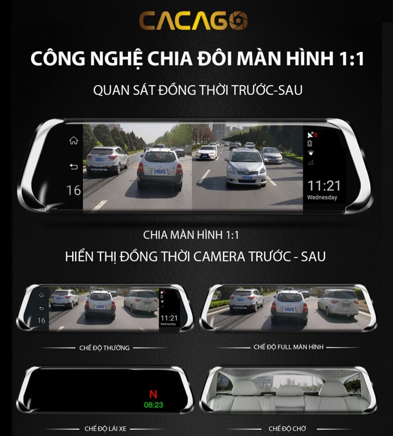 Màn hình android ô tô Cacago