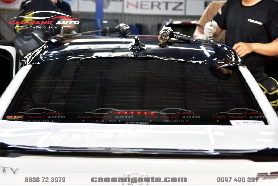 【TOP】Mẫu dán nóc đen xe Honda City mới nhất. Decal cao cấp bóng như sơn