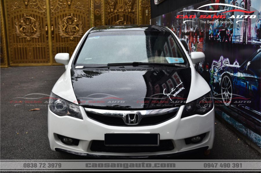【TOP】Mẫu dán nóc đen xe Honda Civic mới nhất. Decal cao cấp bóng như sơn