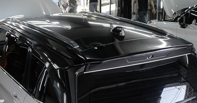 【TOP】Mẫu dán nóc đen xe Toyota Rush mới nhất. Decal cao cấp bóng như sơn