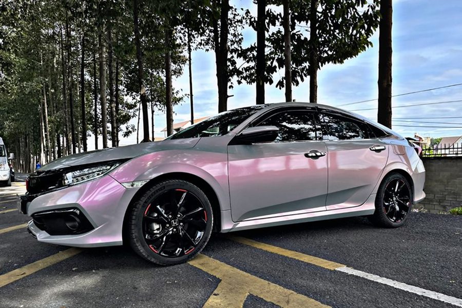 【TOP】Wrap dán đổi màu xe Honda Civic cao cấp, thi công trong ngày