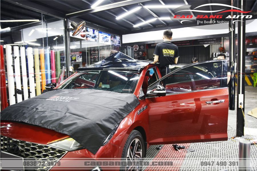 【TOP】Mẫu dán nóc đen xe Hyundai Accent mới nhất. Decal cao cấp bóng như sơn