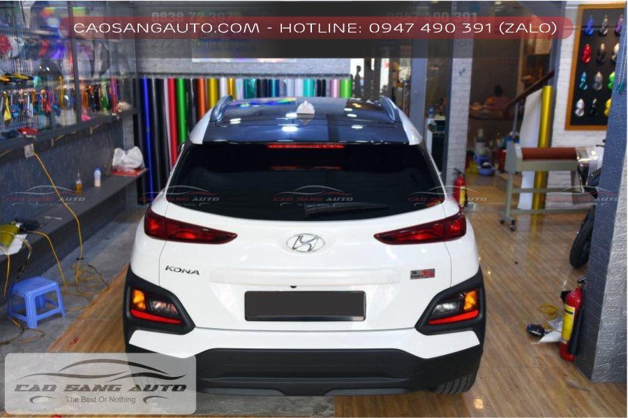 【TOP】Mẫu dán nóc đen xe Hyundai Kona mới nhất. Decal cao cấp bóng như sơn