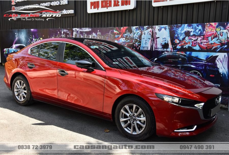 【TOP】Mẫu dán nóc đen xe Mazda 3 mới nhất. Decal cao cấp bóng như sơn