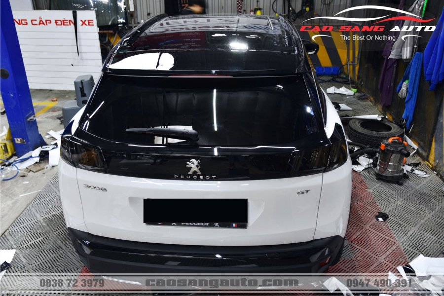 【TOP】Mẫu dán nóc đen xe Peugeot 3008 mới nhất. Decal cao cấp bóng như sơn