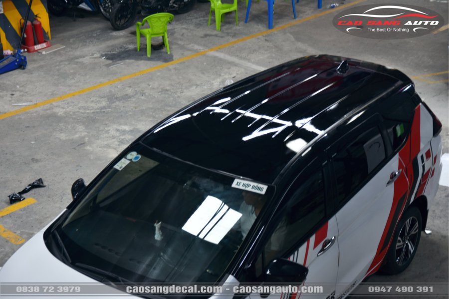 【TOP】Mẫu dán nóc đen xe Suzuki XL7 mới nhất. Decal cao cấp bóng như sơn