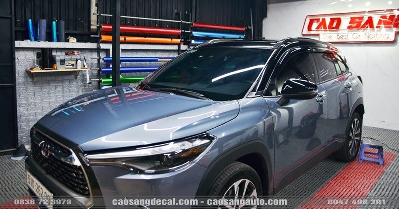 Dán phim cách nhiệt Toyota Cross + Dán nóc đen + Dán đèn PPF