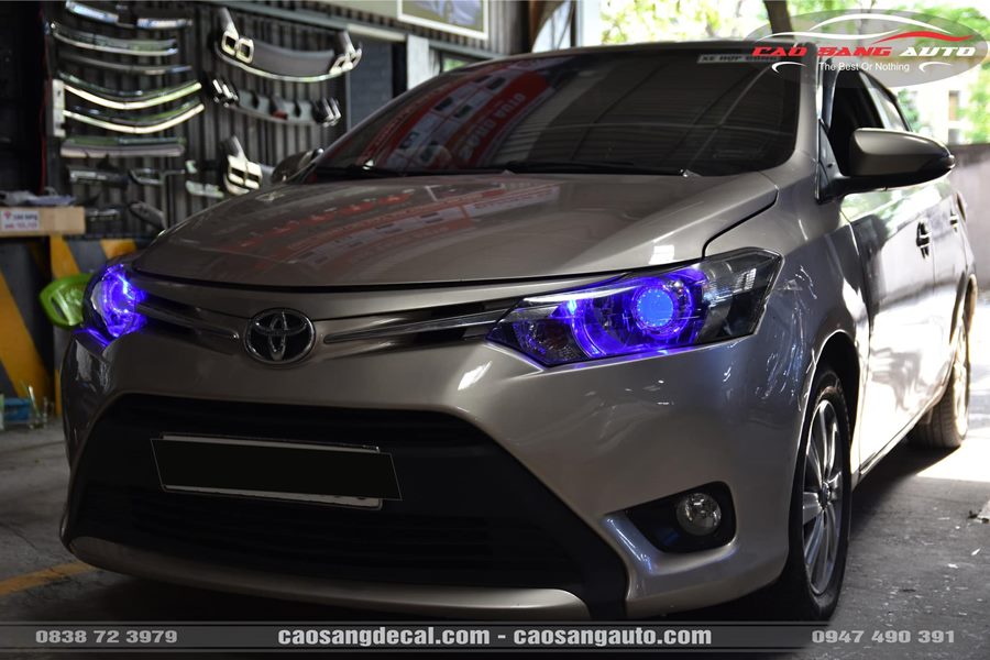 Toyota Vios tăng sáng với bộ Bi Led Titan Gold  2.0