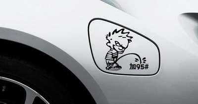 Tư vấn các mẫu tem dán nắp bình xăng ô tô xe hơi đẹp nhất