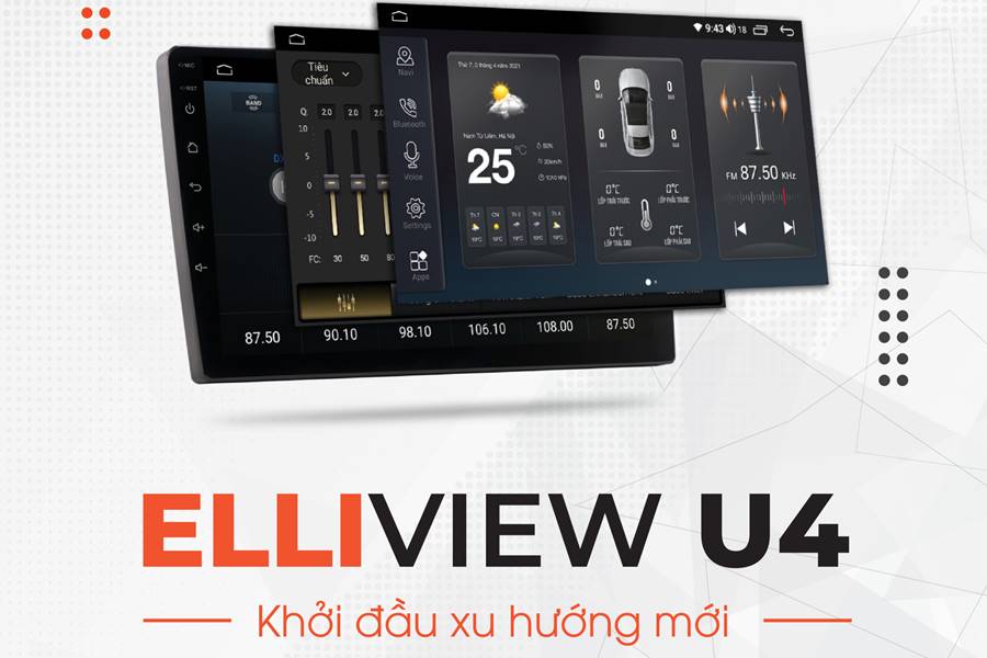 Độ màn hình DVD Android Màn Hình Android Elliview U4 Deluxe