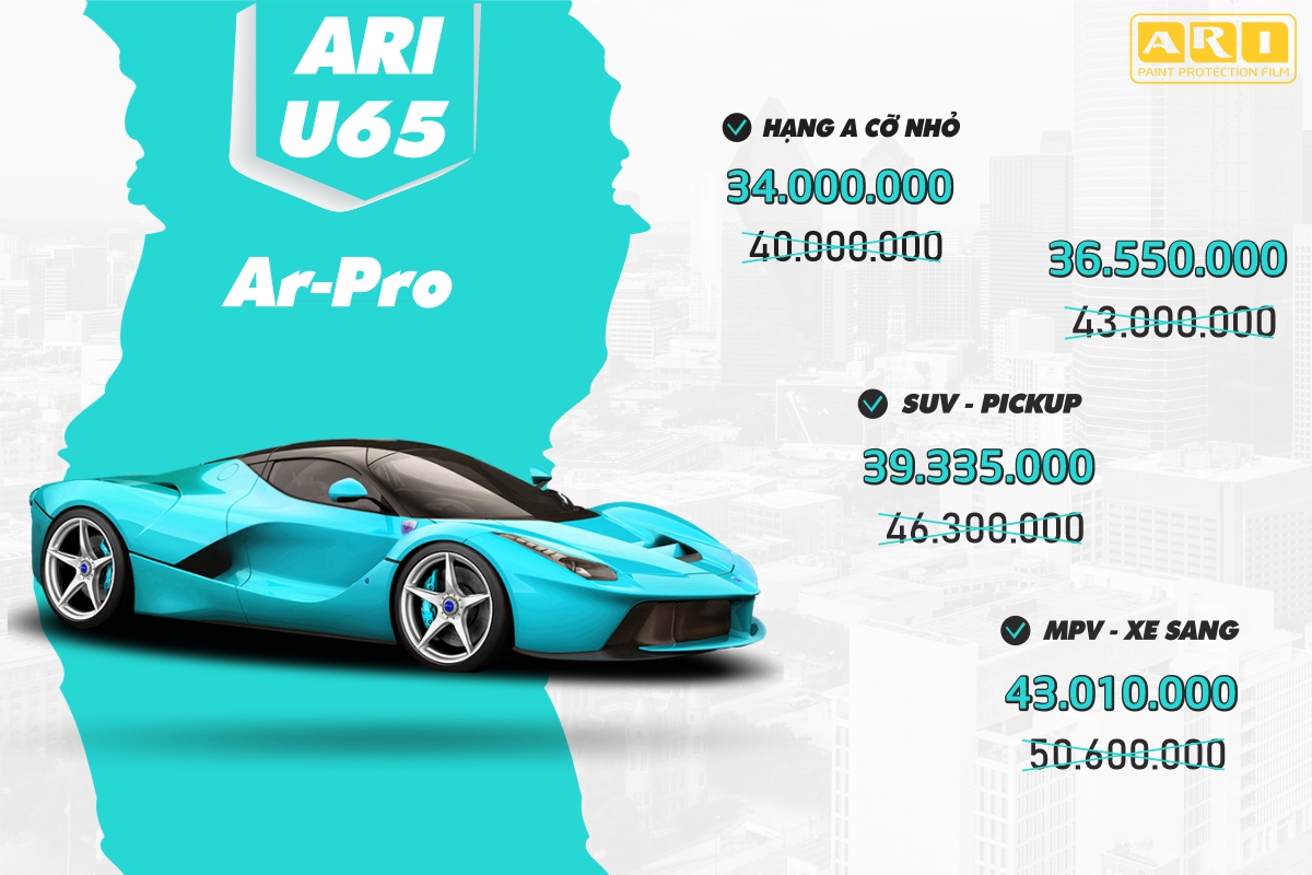 bảng giá dán ppf ô tô chi tiết