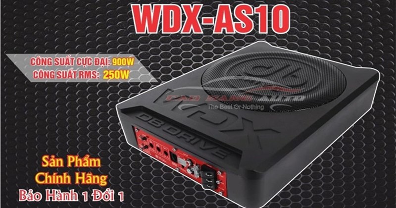 VUA SUB GẦM GHẾ DB DRIVE WDX-AS10 - Giá rẻ - Chất âm uy lực
