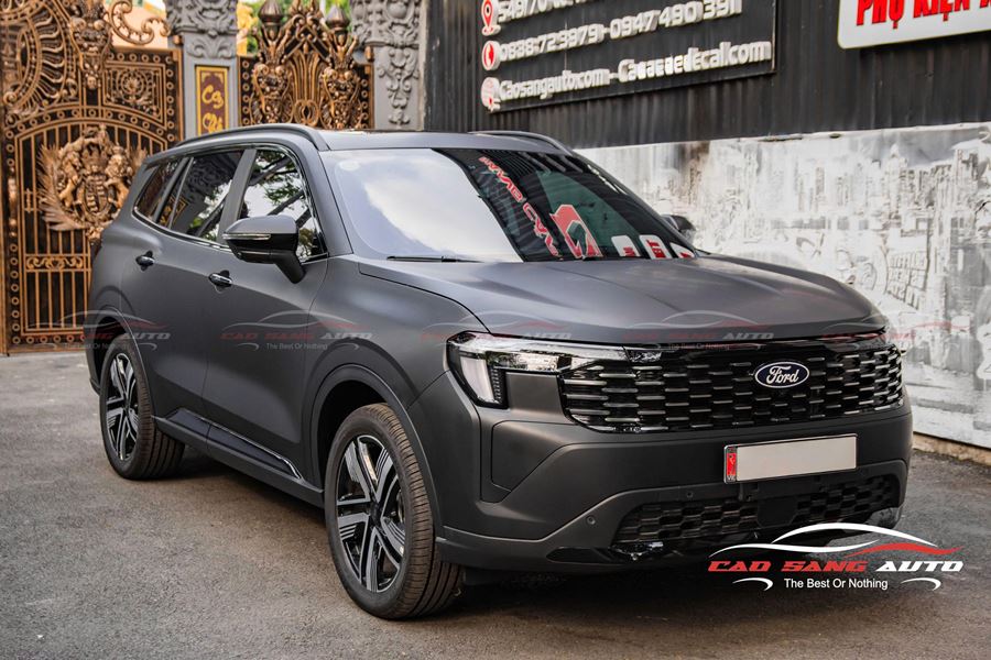Wrap - Dán đổi màu xe Ford Territory decal đen mờ