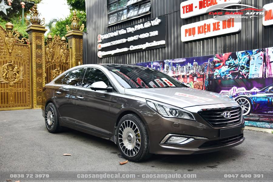 Wrap - Dán decal đổi màu xe Hyundai Sonata kiểu Maybach